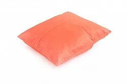 Seidensamt-Kissen (orange) (kissenbezug) 45 x 45 cm