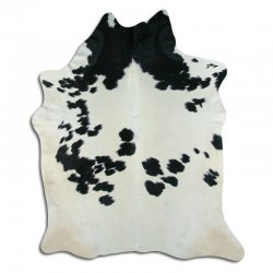 Kuhfell - Schwarz/Weiß 1007