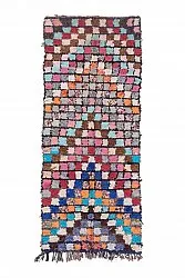 Marokkanischer Berber Teppich Boucherouite 275 x 110 cm