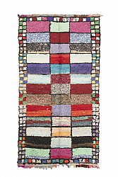 Marokkanische Berber Teppich Boucherouite 245 x 125 cm