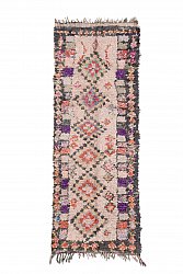 Marokkanische Berber Teppich Boucherouite 245 x 90 cm