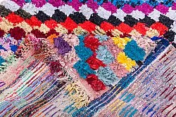 Marokkanische Berber Teppich Boucherouite 245 x 125 cm