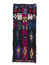 Marokkanischer Berber Teppich Boucherouite 270 x 110 cm