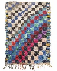 Marokkanische Berber Teppich Boucherouite 225 x 155 cm