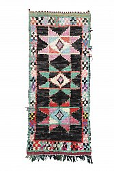 Marokkanische Berber Teppich Boucherouite 255 x 115 cm