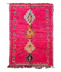 Marokkanischer Berber Teppich Boucherouite 220 x 150 cm