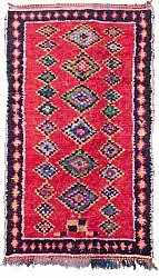 Marokkanischer Berber Teppich Boucherouite 255 x 145 cm