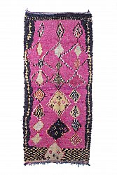 Marokkanische Berber Teppich Boucherouite 295 x 135 cm