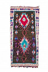 Marokkanischer Berber Teppich Boucherouite 245 x 120 cm