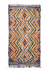 Marokkanischer Berber Teppich Boucherouite 280 x 145 cm