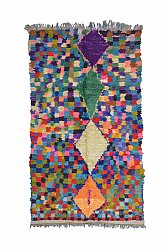 Marokkanische Berber Teppich Boucherouite 235 x 130 cm