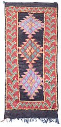 Marokkanische Berber Teppich Boucherouite 285 x 125 cm
