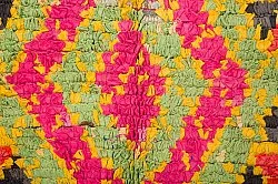 Marokkanischer Berber Teppich Boucherouite 135 x 290 cm