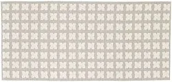 Kunststoffteppiche - Der Horred-Teppich Cross (grau)