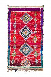 Marokkanischer Berber Teppich Boucherouite 265 x 145 cm
