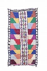 Marokkanischer Berber Teppich Boucherouite 205 x 115 cm