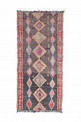 Marokkanischer Berber Teppich Boucherouite 265 x 125 cm
