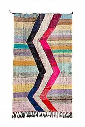 Marokkanischer Berber Teppich Boucherouite 125 x 220 cm