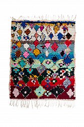Marokkanische Berber Teppich Boucherouite 190 x 150 cm