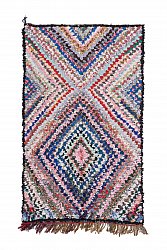 Marokkanische Berber Teppich Boucherouite 235 x 135 cm