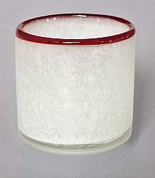 Kerzenhalter S - Harmony (weiß/rot)