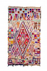 Marokkanischer Berber Teppich Boucherouite 255 x 150 cm