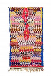 Marokkanischer Berber Teppich Boucherouite 255 x 135 cm