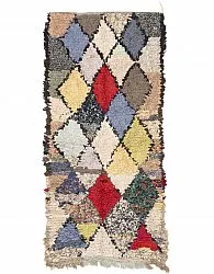 Marokkanischer Berber Teppich Boucherouite 190 x 100 cm