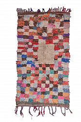 Marokkanische Berber Teppich Boucherouite 230 x 125 cm