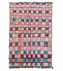 Marokkanischer Berber Teppich Boucherouite 195 x 130 cm