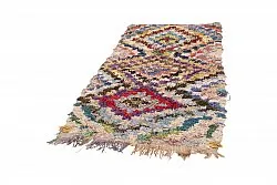 Marokkanische Berber Teppich Boucherouite 230 x 125 cm