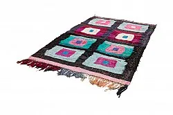 Marokkanischer Berber Teppich Boucherouite 140 x 225 cm