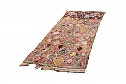 Marokkanische Berber Teppich Boucherouite 255 x 100 cm