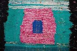 Marokkanischer Berber Teppich Boucherouite 140 x 225 cm