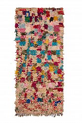 Marokkanischer Berber Teppich Boucherouite 270 x 110 cm