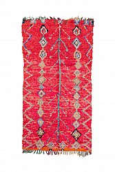 Marokkanischer Berber Teppich Boucherouite 215 x 110 cm