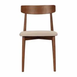 Stuhl - Ystad (nussbaum/beige) - 2 Stck.