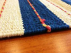 Flickenteppich - Alva (Blau)