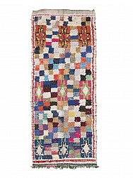 Marokkanischer Berber Teppich Boucherouite 250 x 110 cm