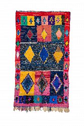 Marokkanischer Berber Teppich Boucherouite 245 x 135 cm