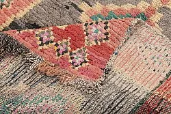 Marokkanische Berber Teppich Boucherouite 225 x 105 cm