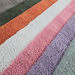 Hochflorteppiche - Combarro Solid Cotton Shaggy (hellblau)