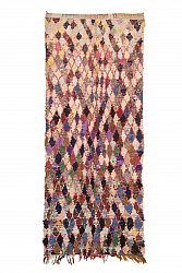 Marokkanische Berber Teppich Boucherouite 295 x 120 cm