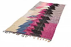 Marokkanischer Berber Teppich Boucherouite 125 x 290 cm