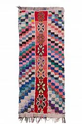 Marokkanischer Berber Teppich Boucherouite 270 x 110 cm