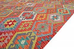Orientalischer Teppich - Vegi Kelim Hand Woven - 203 x 296 cm
