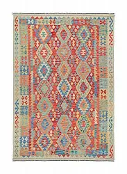 Orientalischer Teppich - Vegi Kelim Hand Woven - 202 x 294 cm