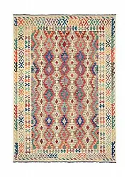 Orientalischer Teppich - Vegi Kelim Hand Woven - 202 x 293 cm