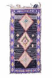 Marokkanische Berber Teppich Boucherouite 265 x 120 cm