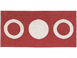 Kunststoffteppiche - Der Horred-Teppich Circle (rot)